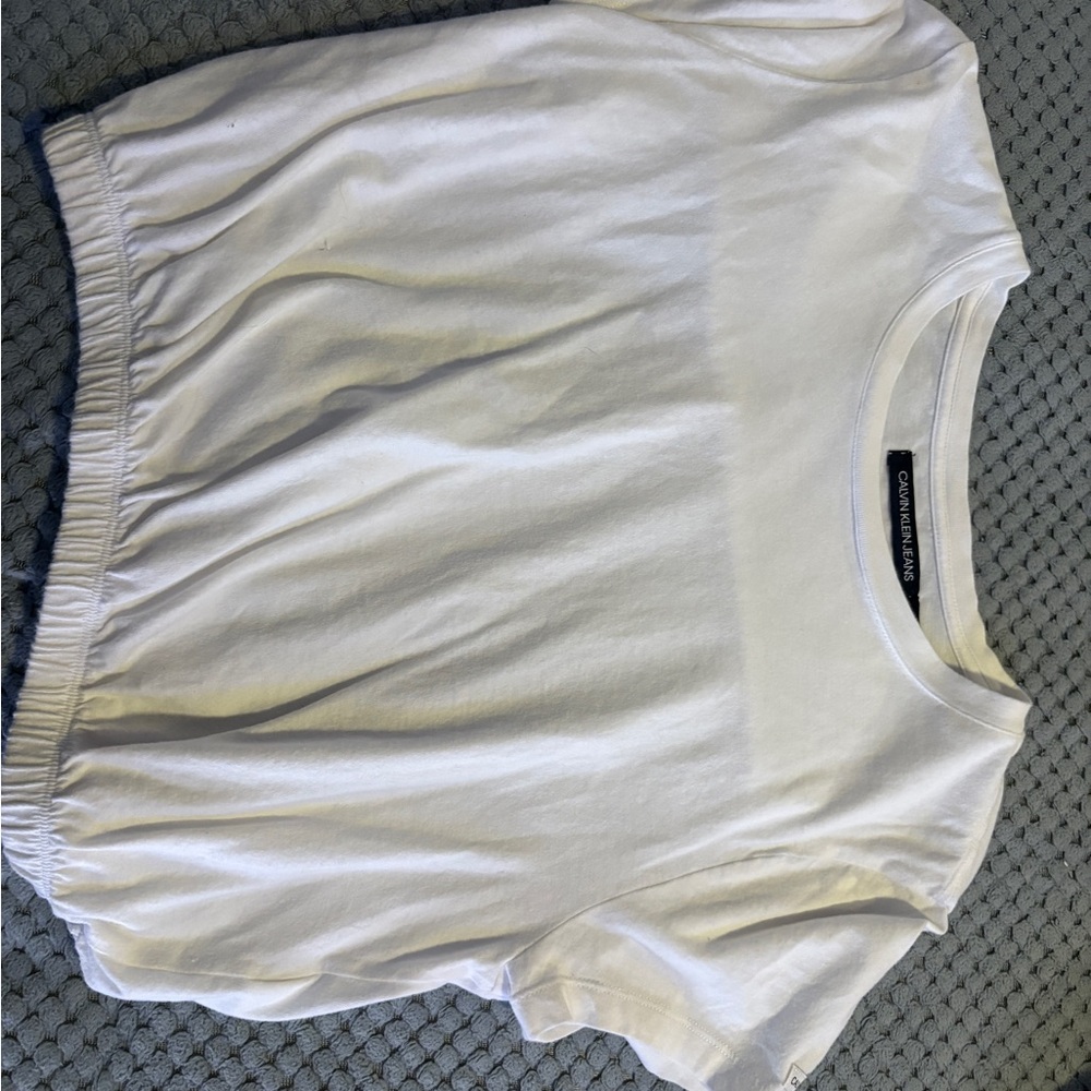Calvin Klein Jeans White Short Sleeve Tee